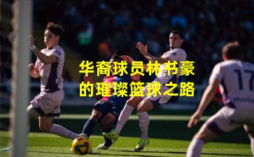 华裔球员林书豪的璀璨篮球之路